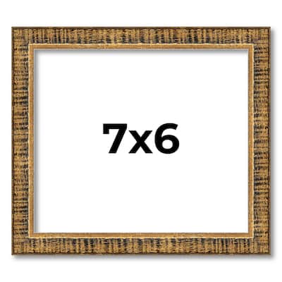 7x6 Frame Gold Solid Wood Picture Frame - Complete Modern Photo Frame