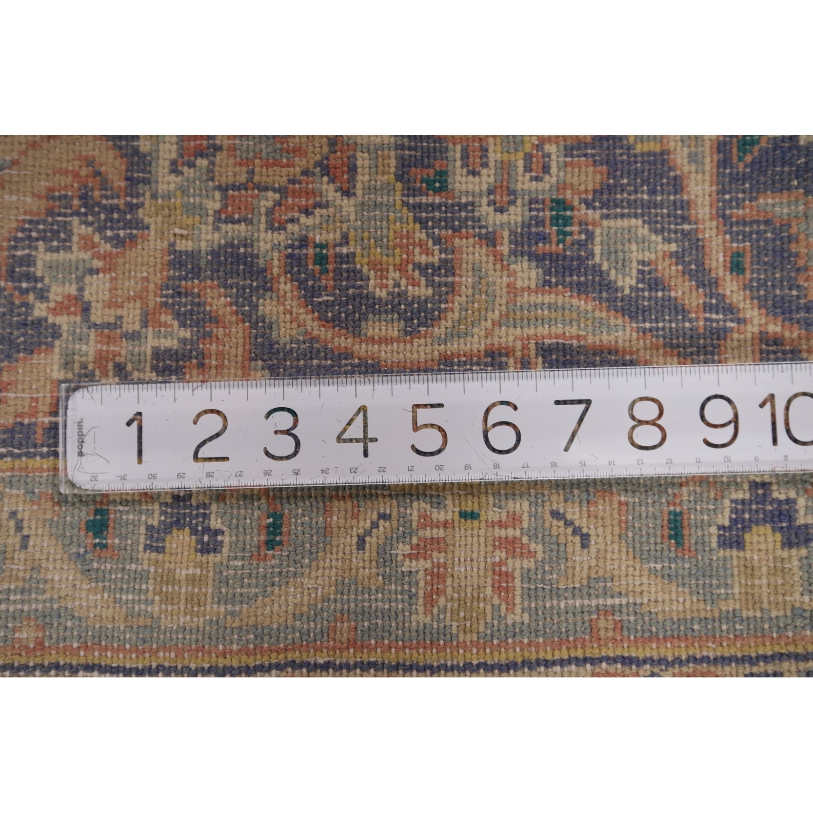 Mashad Vintage Persian Area Rug Hand-Knotted Wool Carpet - 6'6" x 9'8"
