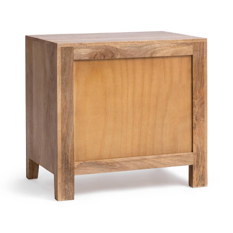 Classic Home Laguna 2-Drawer Mango Wood Nightstand
