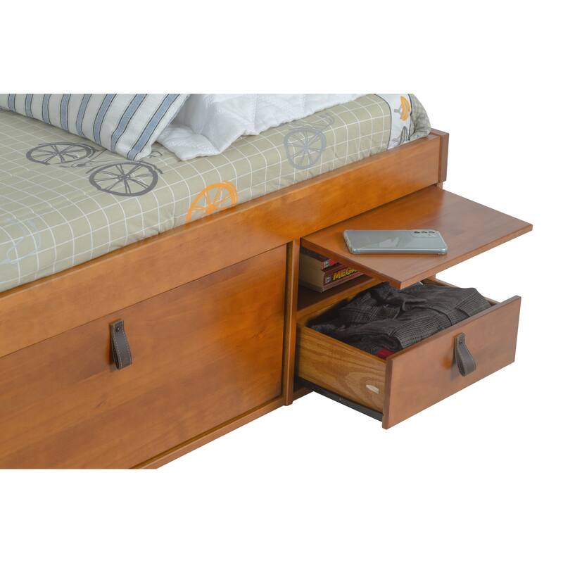 Copper Grove Rivne Storage Platform Bed with Drawers and Shelves