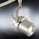 preview thumbnail 6 of 6, Luxury Modern LED Track Lighting, 12"H x 4.7"W, with Cinema Style, Swiveling Heads, Brushed Nickel Finish - 108