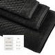 preview thumbnail 179 of 193, Linery & Co. Cotton Diamond Waffle Texture Bath Towels.