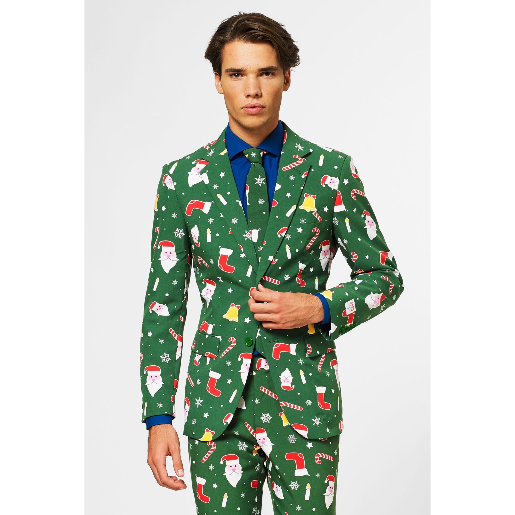 Shop Green And Red Unique Santa Claus Themed Men Adult Christmas