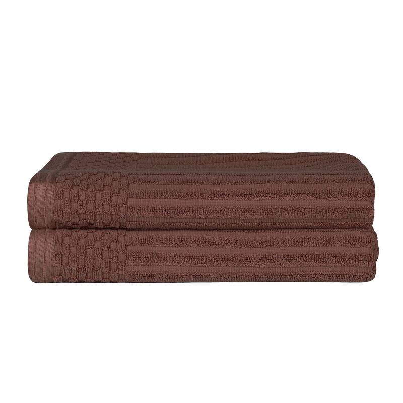 Superior Ribbed Cotton Absorbent Heavyweight Bath Towel Set