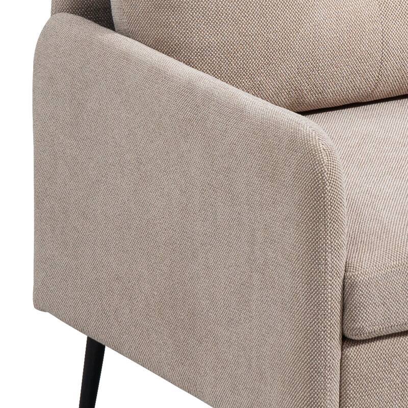Chenille Armchair, 28" W Single Sofa Chair for Living Room & Bedroom, Modern Lounge Chair Upholstered Reading Chair