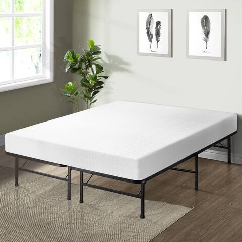 8 Inch Memory Foam Mattress with Bed Frame Set By Crown Comfort