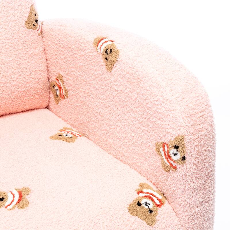 Modern Accent Rocker Armchair With Side Pocket