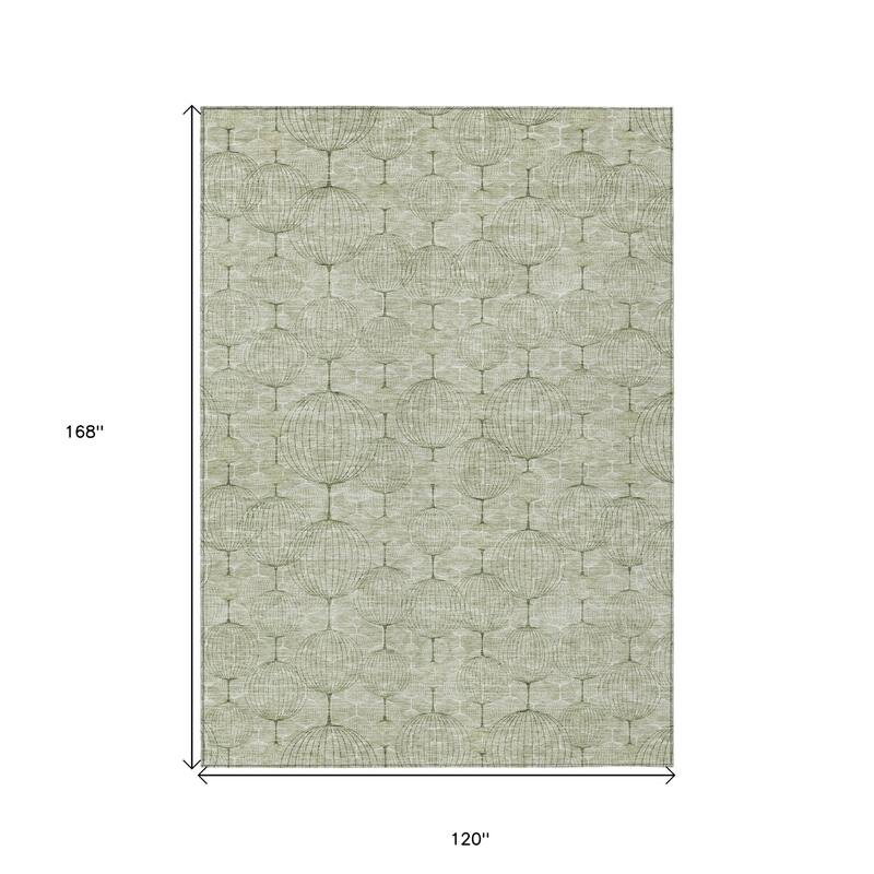 HomeRoots Geometric Transitional Rectangle Outdoor Rug