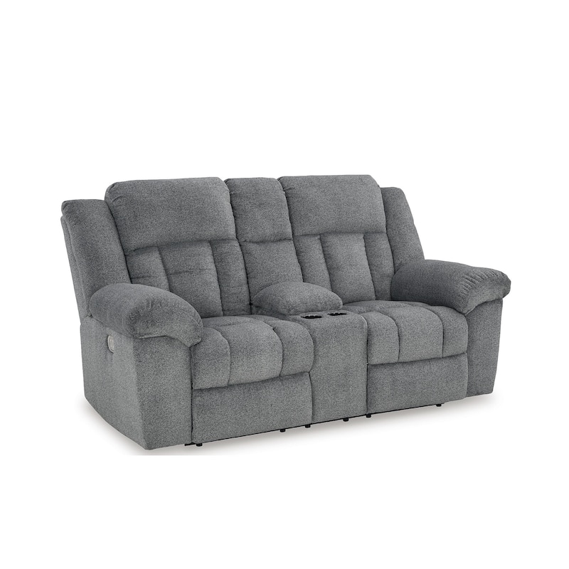 Signature Design by Ashley Tip-Off Power Reclining Loveseat - 80"W x 42"D x 45"H