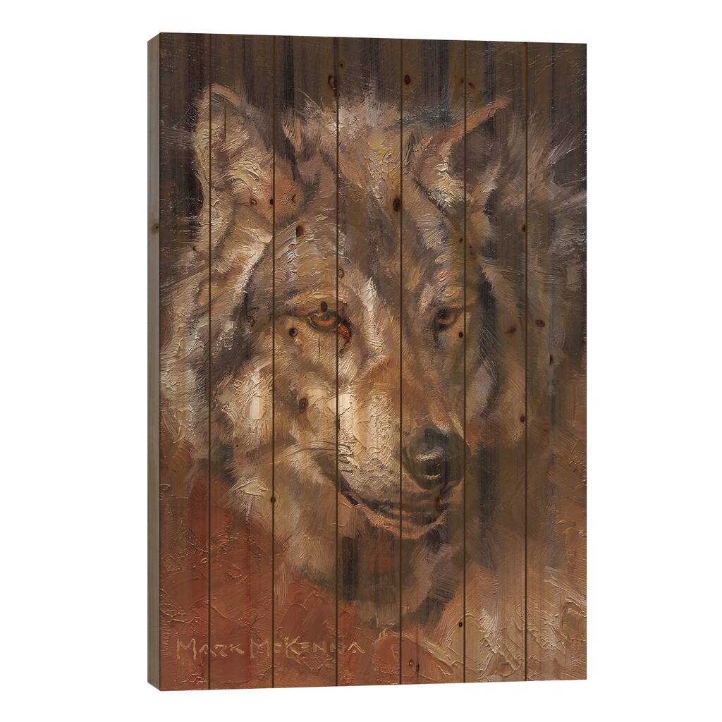 Here Comes Trouble Print On Wood by Mark McKenna - Multi-Color