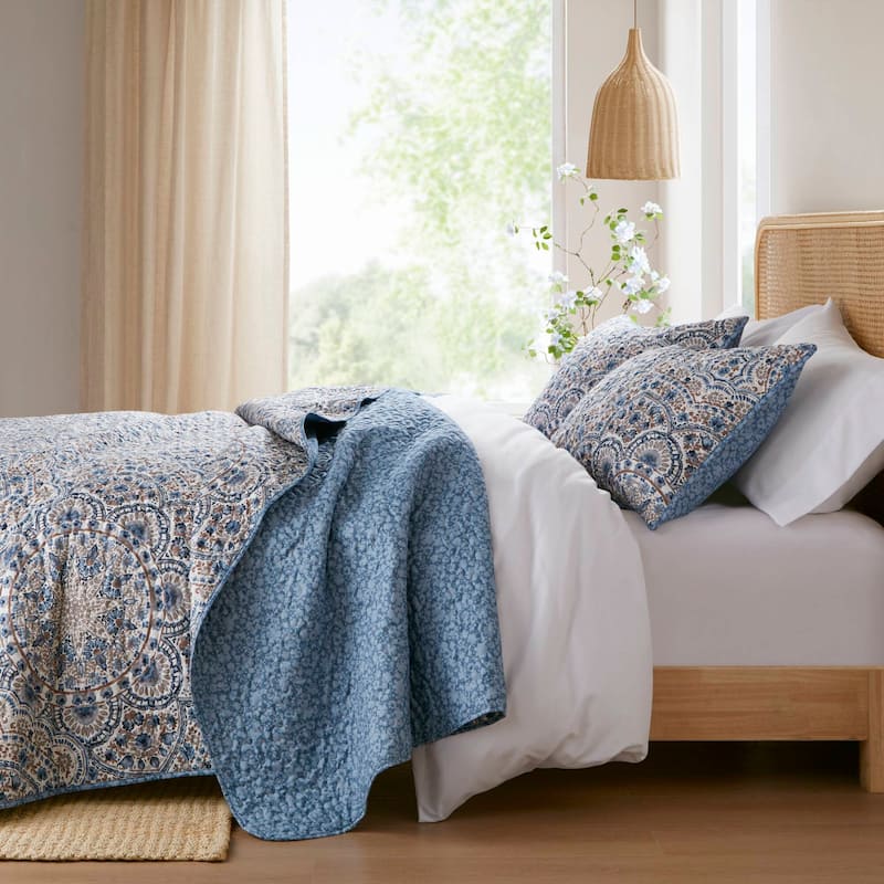 Chelsea Square Valerie Boho Floral Reversible Quilt