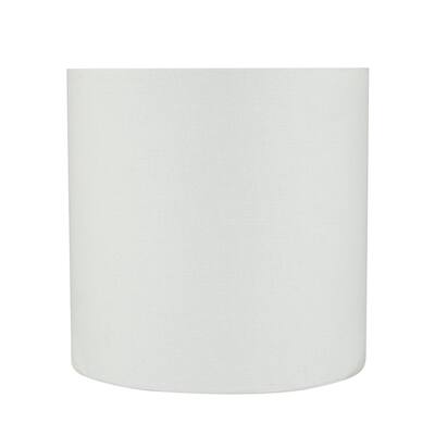 Aspen Creative Drum (Cylinder) Shaped Spider Construction Lamp Shade in White (8" x 8" x 8")