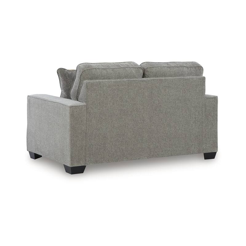 Signature Design by Ashley Fanciful Gray Loveseat - 63" W x 40" D x 38" H