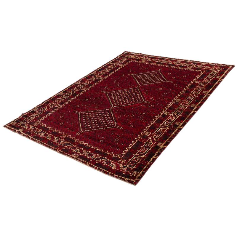 ECARPETGALLERY Hand-knotted Melis Red Wool Rug - 7'5 x 10'8