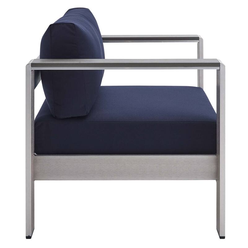 Shore Sunbrella Outdoor Patio Aluminum 4 Piece Set