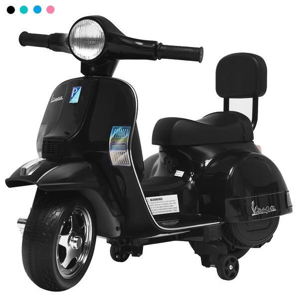 Shop Costway 6v Kids Ride On Vespa Scooter Motorcycle For Toddler W Overstock 31858874