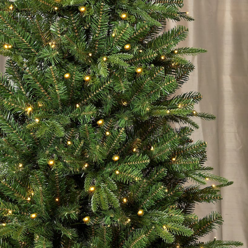 Dakota Pine 6ft Artificial Pre-Lit Tree, DUAL LED Lights with 9 Functions