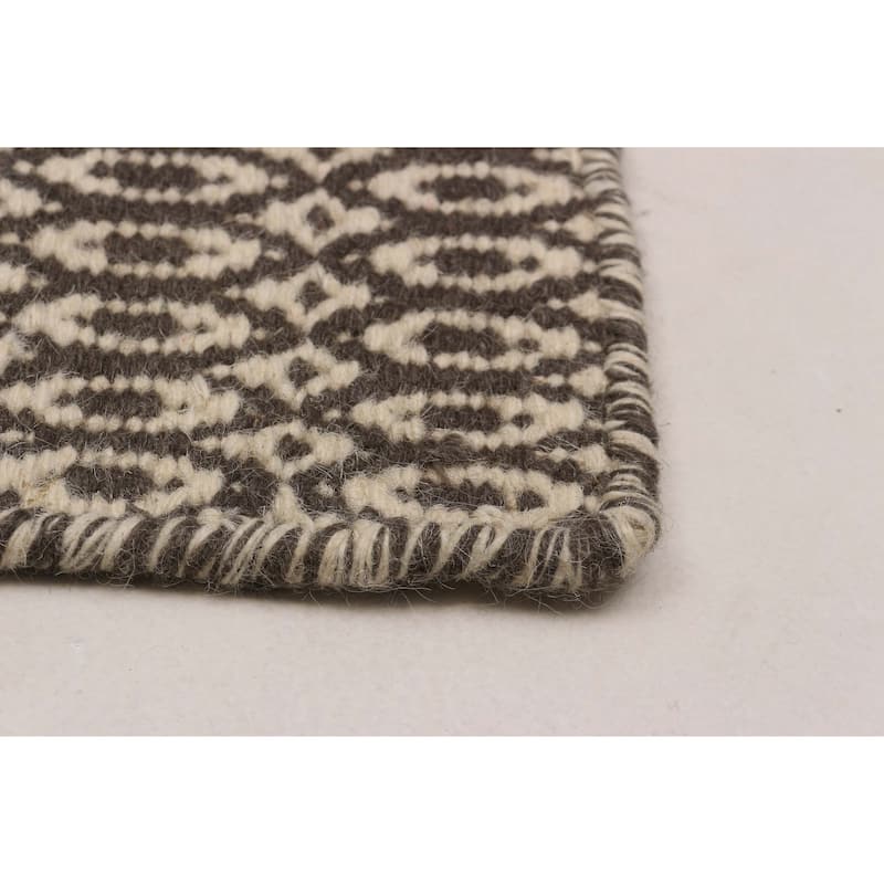 Nevada Grey Kilim 5'2" x 7'6" - 5'2 x 7'6
