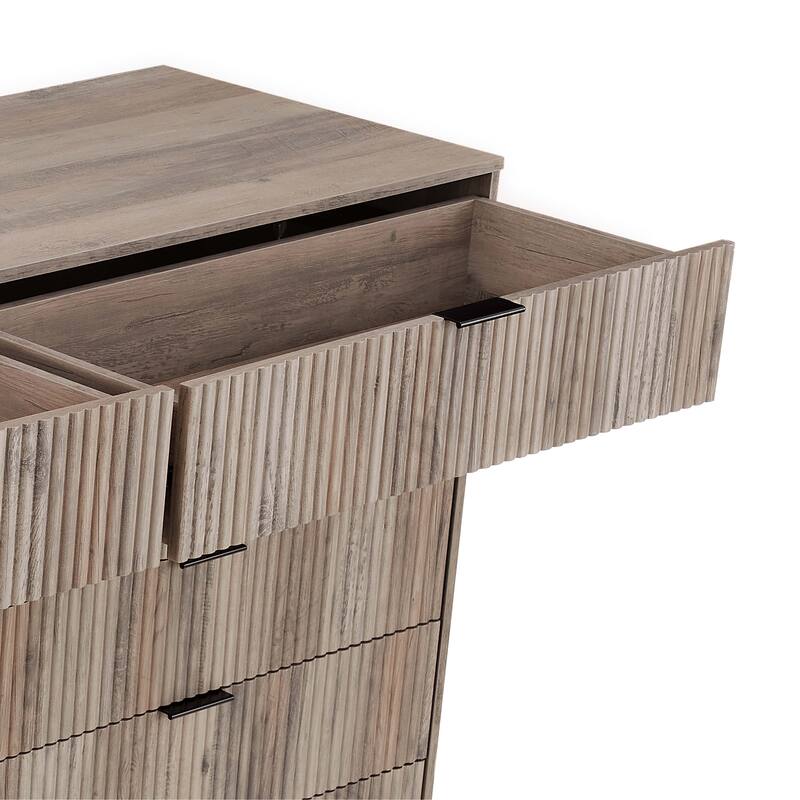 Manhattan Comfort 3-Piece Dumbo Modern Multi Dresser Nighstand Set