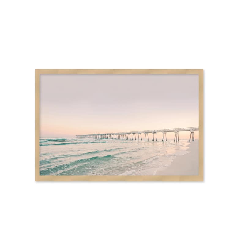 "Boardwalk2" Framed Textured Wall Art