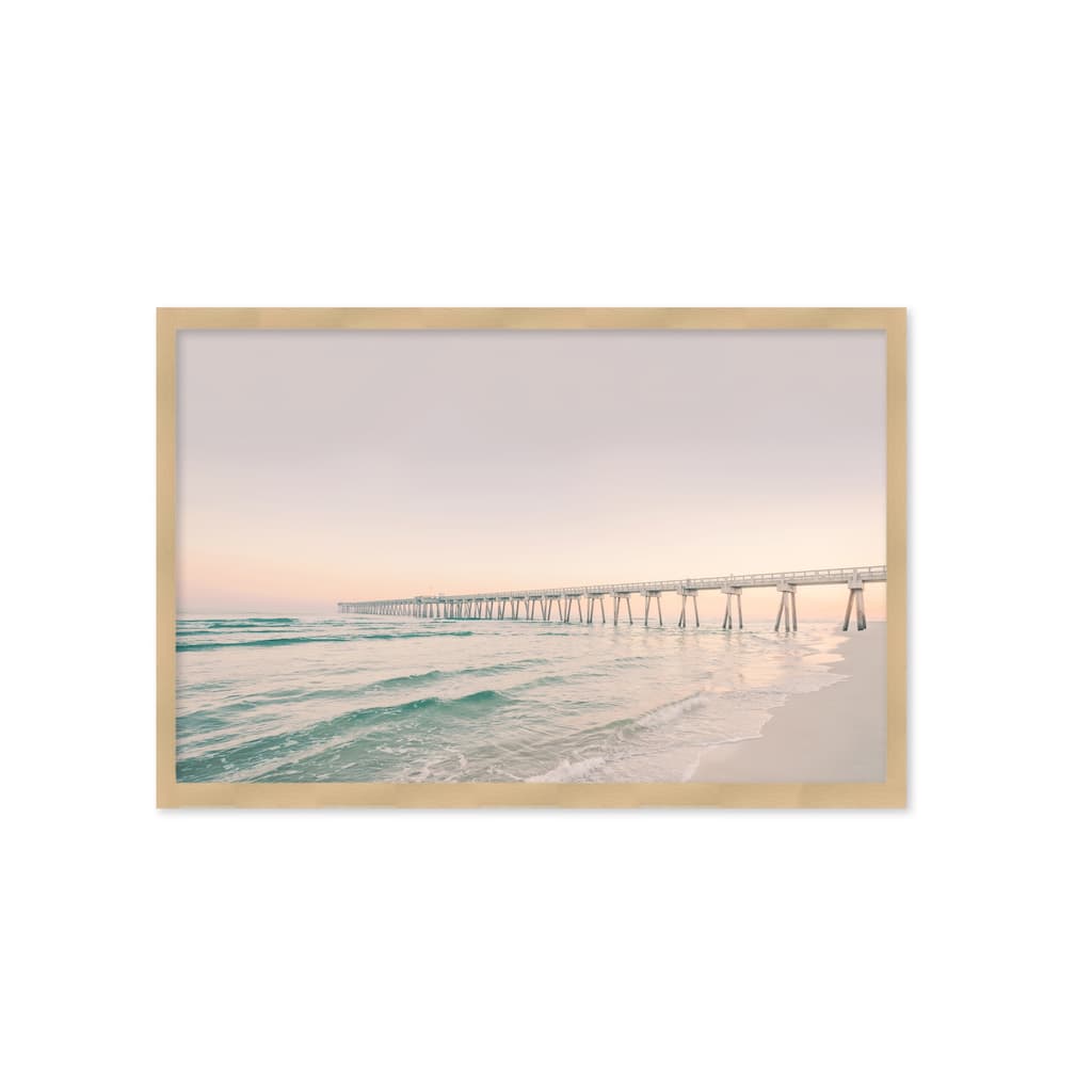 "Boardwalk2" Framed Textured Wall Art