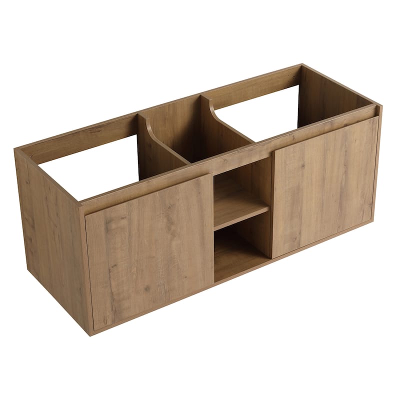 47.6" Wall Mounted Bathroom Vanity With Double Sink