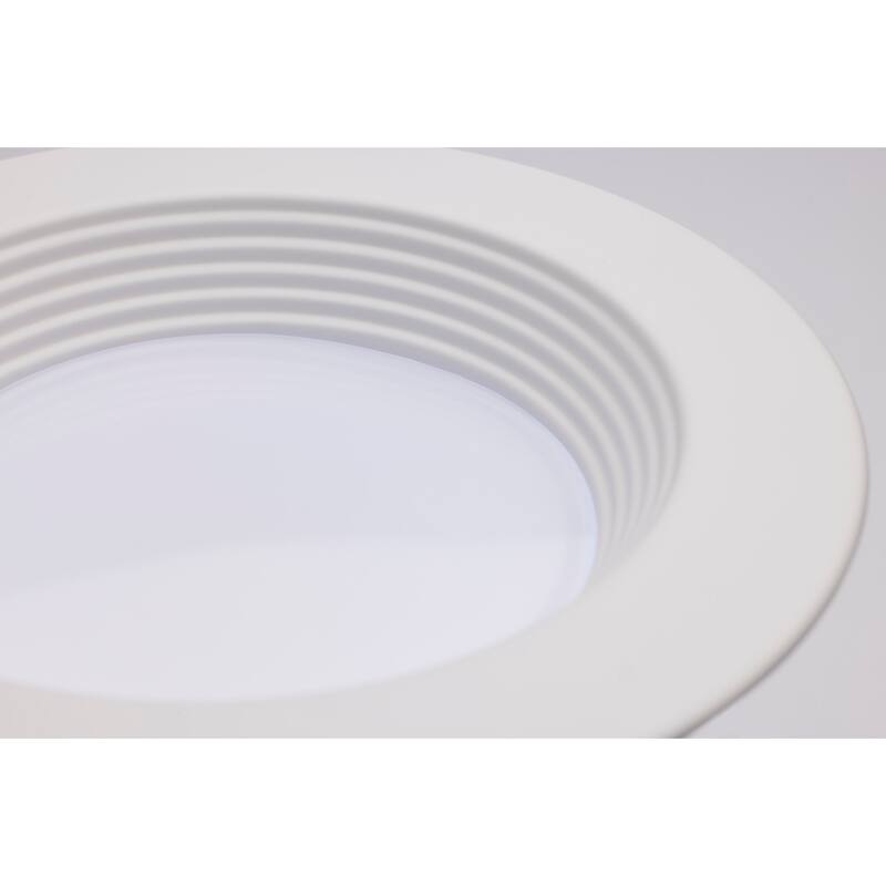 LED Retrofit Downlight 5/6/7.5 Wattage CCT and Lumens Selectable 120 Volt Round White Finish