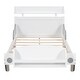 preview thumbnail 23 of 34, Car-Shaped Platform Bed Pine Wood Platform Bed with Headboard and Footboard Storage Shelves for Girls, Boys Bedroom