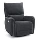 preview thumbnail 6 of 22, MCombo Power Swivel Glider Recliner Chair with USB Charging Ports for Living Room and Nursery, Fabric 6922