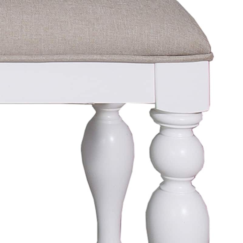 Summer House Oyster White Dining Bench