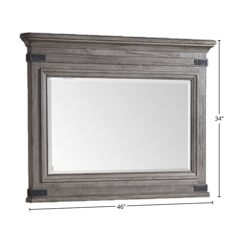 Forge Brushed Steel Chesser Mirror