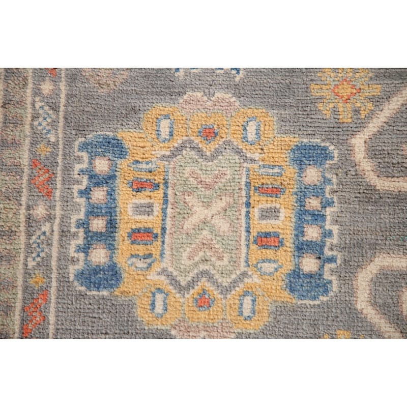 Kazak Oriental Area Rug Handmade Wool Carpet - 4'0"x 5'10"