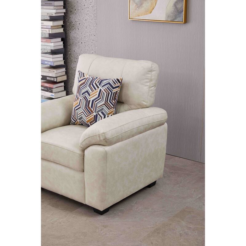 36.8'' Wide Faux Leather Chair