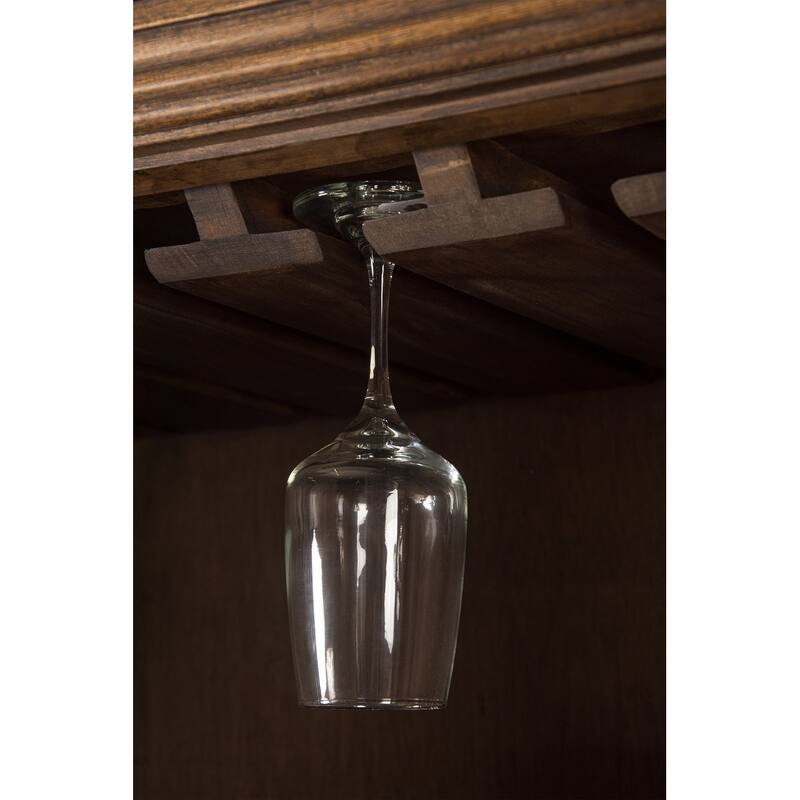 Handmade Solid Reclaimed Barn Wood & Forged Iron Hardware Wine Floor Cabinet for Indoor 72" Height - N/A