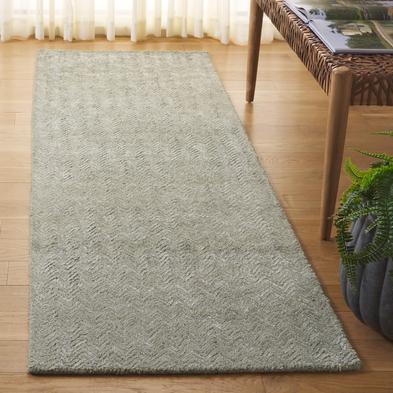 SAFAVIEH Handmade Glamour Ostilia Chevron Viscose Rug