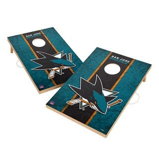 Vintage San Jose Sharks NHL Regulation 2x4 Cornhole Set