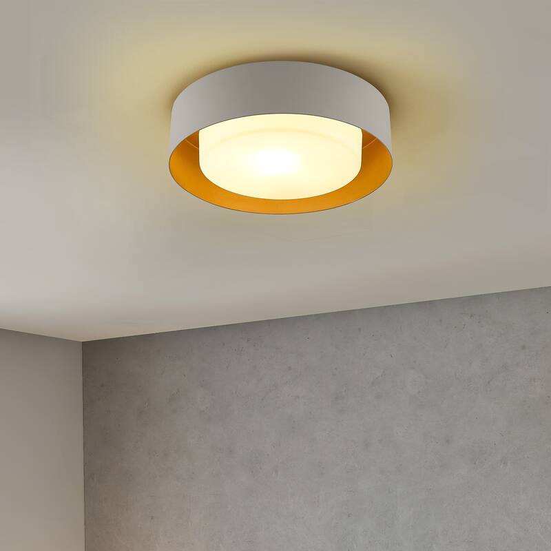11Inch/ 14 Inch /20 Inch Flush Mount Ceiling Light with Frosted Glass Shade
