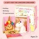 preview thumbnail 3 of 4, Magical Unicorn Gift Set, 3-Piece Set with Colorful Headband, Illustrated Storybook and a Unicorn Stuffed Animal - Multi