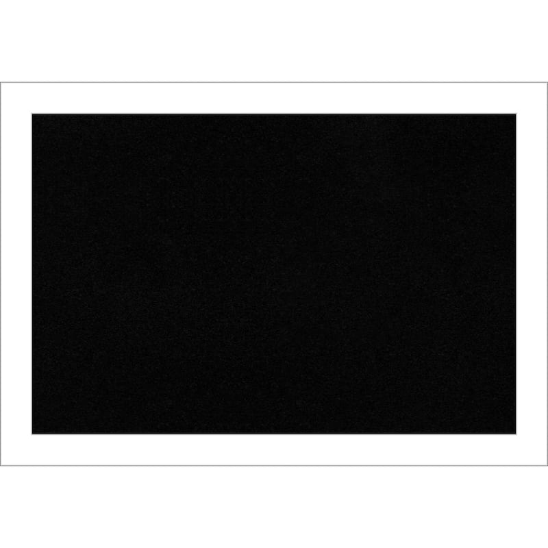 Wedge White Framed Black Corkboard Bulletin Board