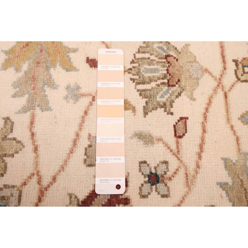 ECARPETGALLERY Hand-knotted Jules Serapi Ivory Wool Rug - 5'11 x 9'2