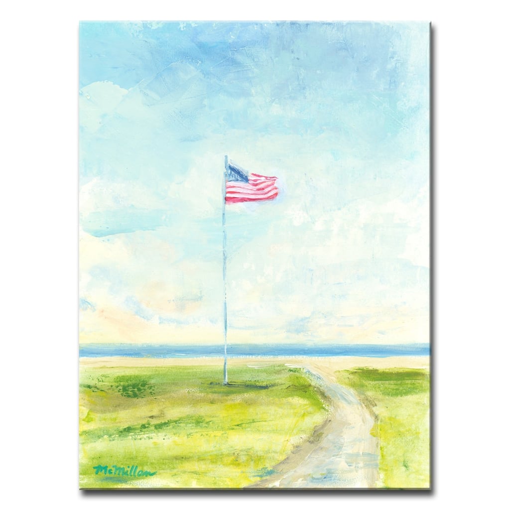 Meet You at the Flag' Ready2HangArt Canvas by Leslie Owens