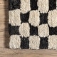 preview thumbnail 5 of 5, Nuloom Nathalie Modern Checkered Shag Area Rug