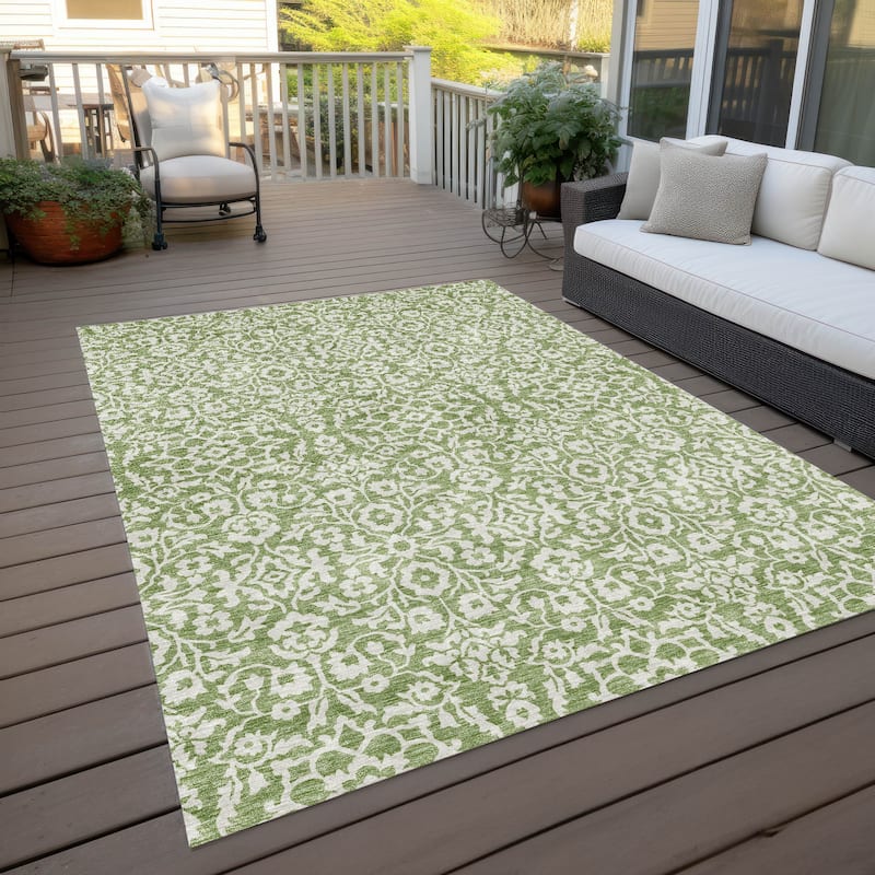 Machine Washable Indoor/ Outdoor Chantille Traditional Farmhouse Rug
