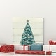preview thumbnail 10 of 8, Christmas Shell Tree-Premium Gallery Wrapped Canvas - Ready to Hang - Multi-Color