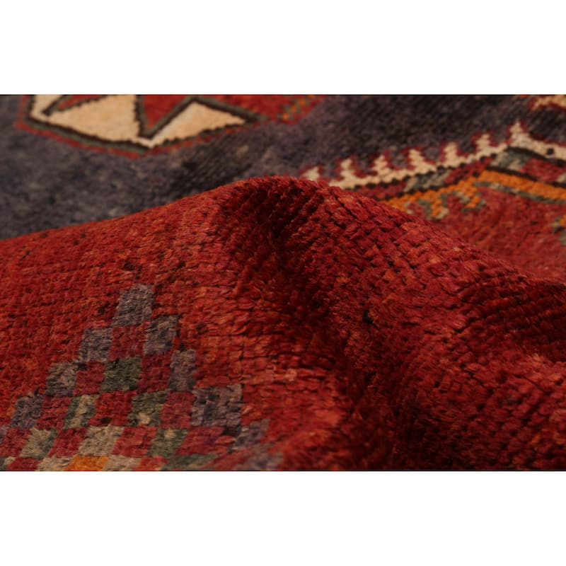 ECARPETGALLERY Hand-knotted Melis Vintage Red Wool Rug - 4'4 x 14'4