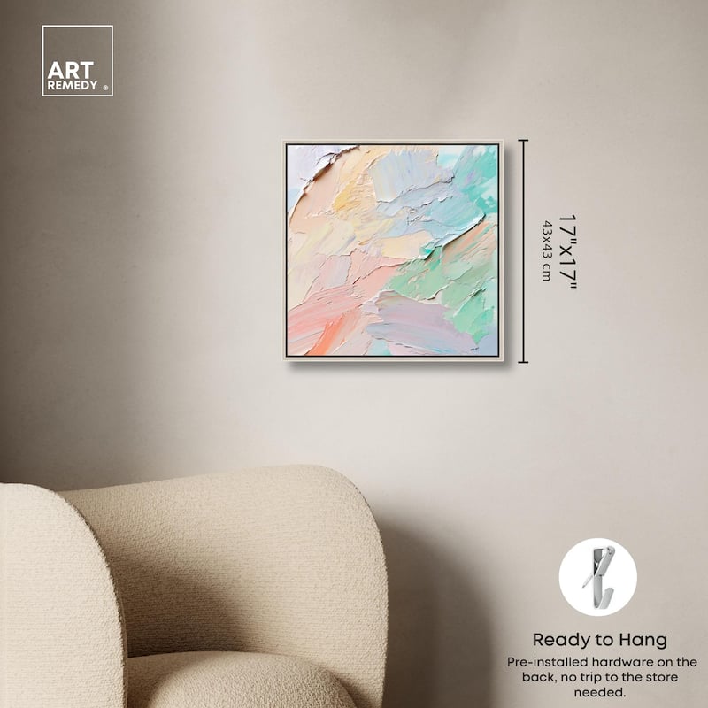 Flowing Mousse III Canvas by Art Remedy