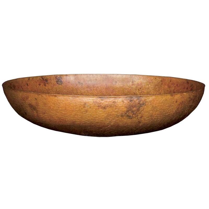 Native Trails Maestro Sonata Petit 14-1/2" Copper Vessel Bathroom Sink - Tempered Copper