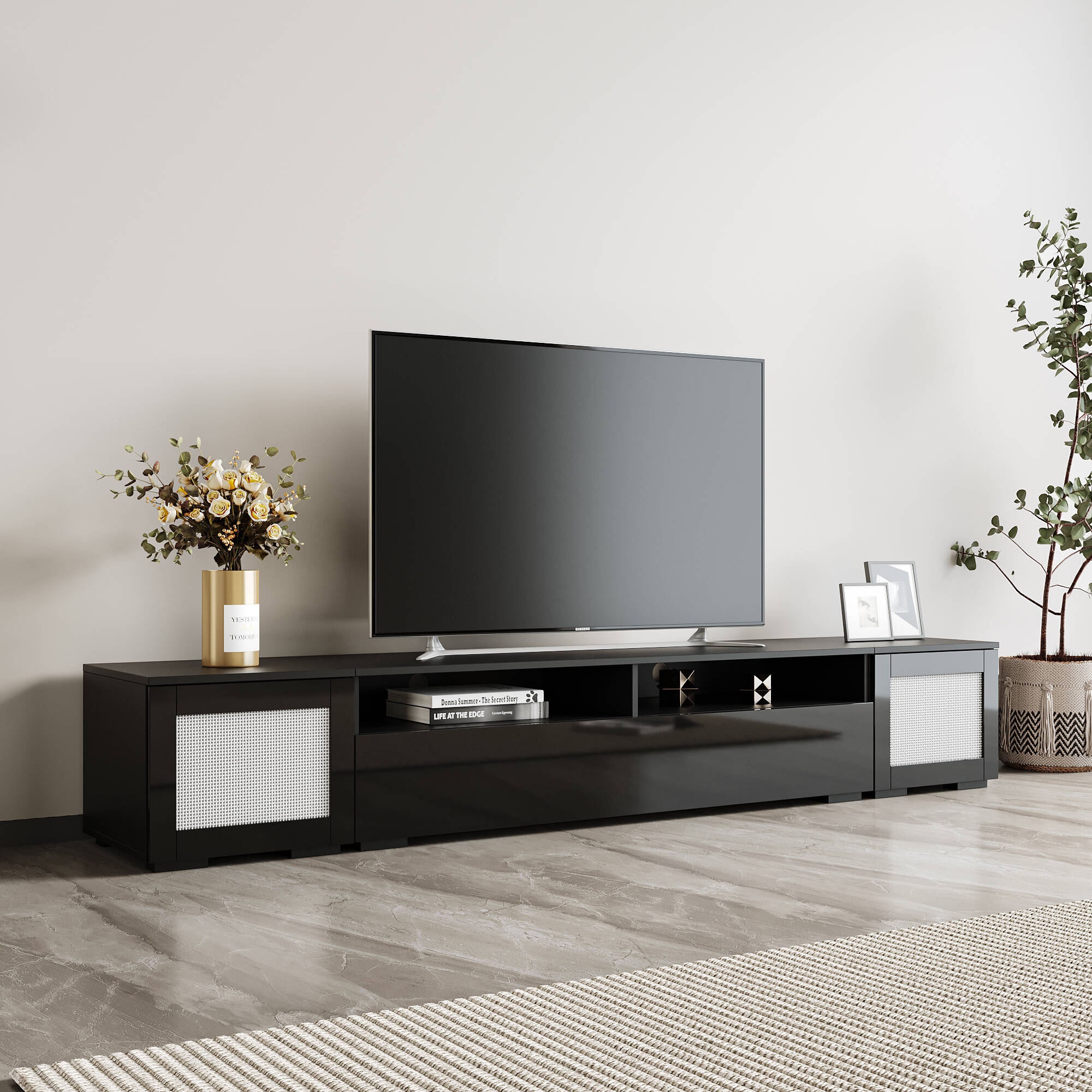 Led top console table