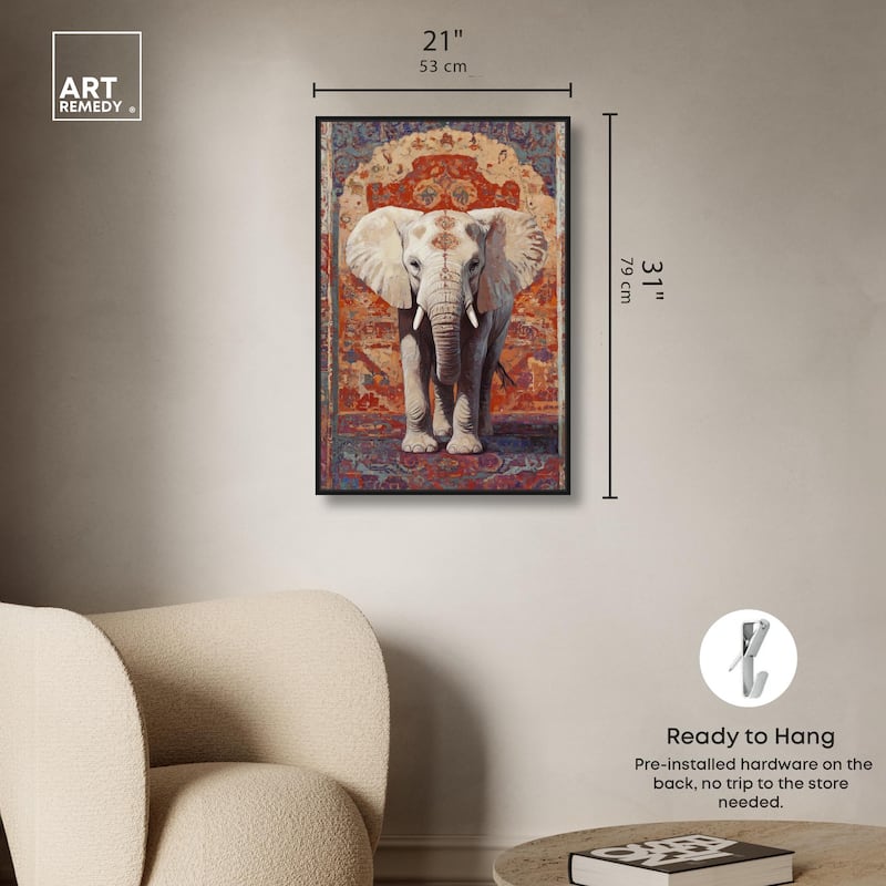 Elephant Archway Canvas by Art Remedy