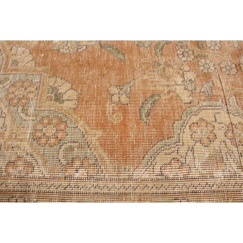 ECARPETGALLERY Hand-knotted Antalya Vintage Brown Wool Rug - 9'10 x 12'9